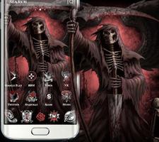 skull black red theme 스크린샷 1