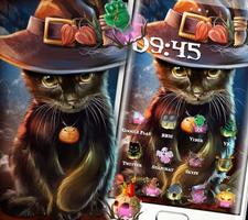 Cat Halloween Theme Ekran Görüntüsü 2