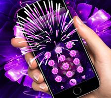 Cool purple flower wallpaper & lock screen screenshot 3