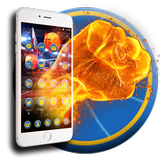 Fire Basketball Theme for NBA Warriors أيقونة