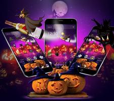 Halloween Spooky Pumpkin Theme पोस्टर