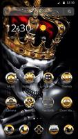 Gold Skull King Theme Affiche