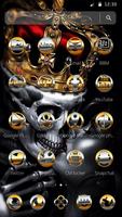 Gold Skull King Theme اسکرین شاٹ 1