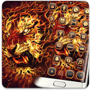 Red Fire Lion Theme APK