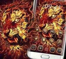 Red Fire Lion Theme capture d'écran 3