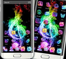 Colorful Music Fire Theme imagem de tela 1