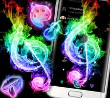 Colorful Music Fire Theme imagem de tela 2