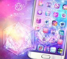 Starry Bling Shining Water Pink Theme screenshot 1