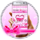 Pink Glitter Heart icône