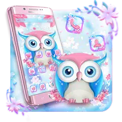 Pink Owl Anime Cute Launcher Theme APK download