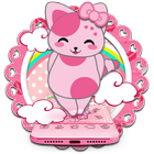 Rosa Pink Kitten Theme icône