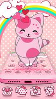 Rosa Pink Kitten Theme capture d'écran 1
