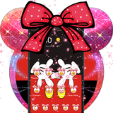 Cute Red Minny Bow Theme icon