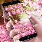 Pink Flowers Blossom Theme آئیکن