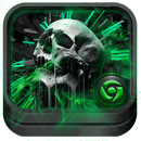 Green skull theme APK