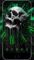 Green skull theme syot layar 2