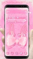 Pink Bunny Bow Theme постер