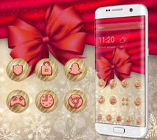 Sweet Pink Christmas Theme captura de pantalla 2