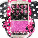 Pink Luxurious Minny Bowknot Theme-APK