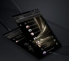 3d simple business black gold melting point theme syot layar 3