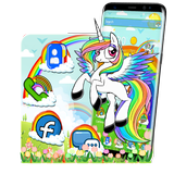 Thème Rainbow Pony icône