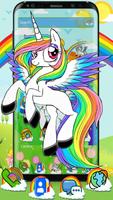 Thème Rainbow Pony Affiche