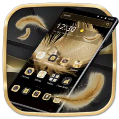 Golden Feather Theme APK download