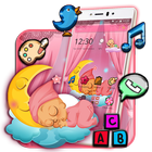 Pink Angel Baby Theme-icoon