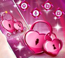 Romantic Pink Heart Theme スクリーンショット 1