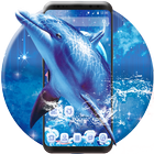 Blue Ocean And Dolphin Theme ikona