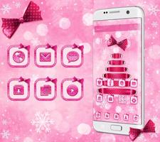 Pink Bowknot Dream Christmas Theme captura de pantalla 2