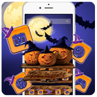 Halloween Pumpkin Witch Hat Theme icon