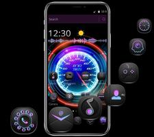 Cool Purple Dashboard Theme & Lock Screen Cartaz