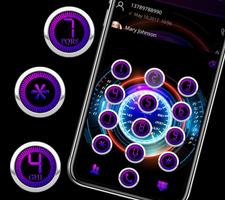 Cool Purple Dashboard Theme & Lock Screen скриншот 2