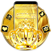 Golden Crown Diamond Theme أيقونة