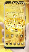 Golden Crown Diamond Theme Affiche