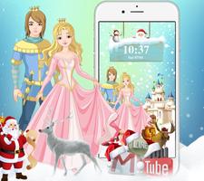 Princess princess Christmas gift theme-poster
