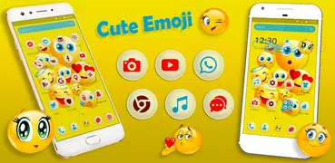 Happy Emoji launcher Theme