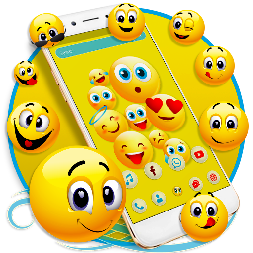 Tema di lancio di Emoji felice