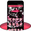 Pink Shiny and Diamond Heart Glitter Theme