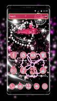 Pink Shiny and Diamond Heart Glitter Theme bài đăng
