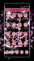 Pink Shiny and Diamond Heart Glitter Theme ảnh chụp màn hình 2