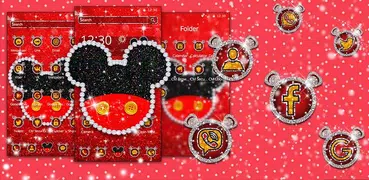 Cute Red Mouse Theme