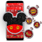 Cute Red Mouse Theme icône