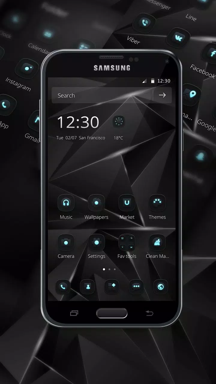 Tải xuống APK Black Technology Cool Theme, 3D neon HD wallpaper ...