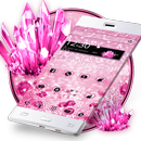 Glitter Pink Diamond Theme APK
