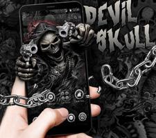 Hell Devil Death Skull Theme پوسٹر