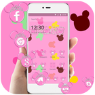 Pink cute mouse wallpaper & lock screen 아이콘