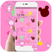 Pink cute mouse wallpaper & layar kunci