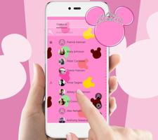 Pink cute mouse wallpaper & lock screen 스크린샷 2